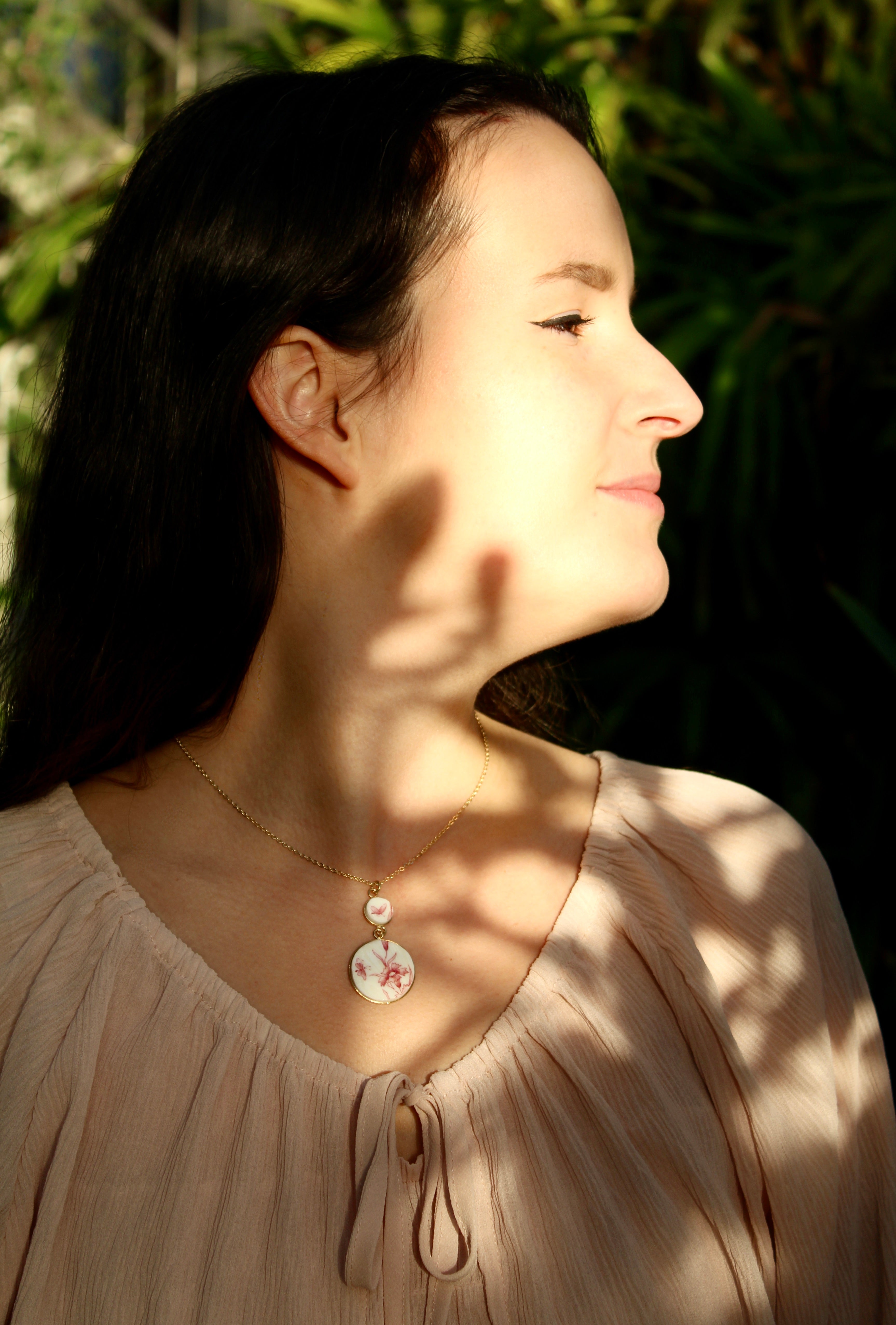 Collier Les deux papillons